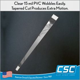 8' long tapered wobbler with adhesive at both ends, 8080, by CSC