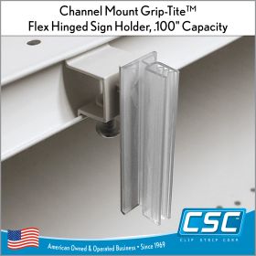 price channel screw mount sign holder, CMGT-601, in stock and ready to ship.