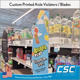 Aisle Violators / Blades - CUSTOM PRINTED, CPAVB
