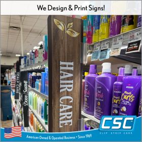 We design and print Aisle Violators / Blades, by Clip Strip Corp. CPAVB