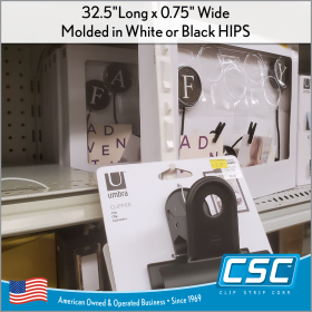 Clip Strip® Merchandiser, holding package, CS-12