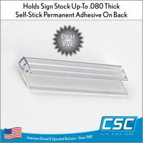 Clip Strip Corp.'s Grip Tite™ Flush Mount Sign Display Holder 3", EG-17-3