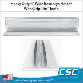 Sign Holder with Heavy Duty grippers, EG-26-6, shop now at www.clipstrip.com