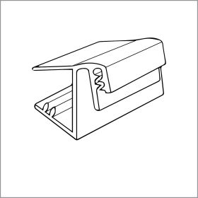 Wood Shelf Edge Sign & Label Holder | Clip Strip, EG-56