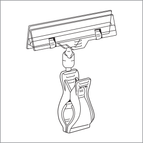 Roto POP Clips - Jumbo Clip on Sign Holders, RC-7000