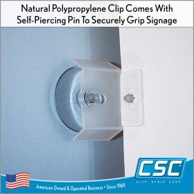 Clip Strip Corp's Window & Glass Door Suction Cup Flag Sign Holder, Item# SPSC-607
