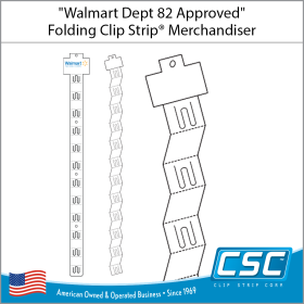 Walmart approved folding impulse strip, wms-fs-30