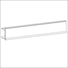 Price Channel Label Holder 44.25" Long for Wire Shelves, WR-1244