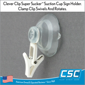 Clever Clip Clamp style Suction Cup, CCSC-470