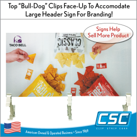 Includes Provision for header sign, FSS-3, by Clip Strip®