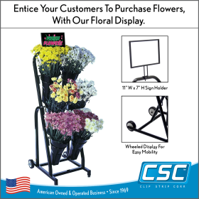 Mobile Floral Display Cart, MFDC-155920