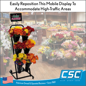Drive Impulse Sales with Our Mobile Floral Display Cart, MFDC-155920