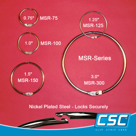 1.25" Metal Hinged Snap Ring, MSR-125 Series