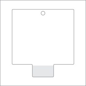 Clip Strip Accessories - Retail Display - Standard Peel N' Stick Clip Strip Header, PNSH-001