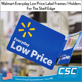 Walmart Everyday Low Price Label Frames / Holders - WMELP-Series