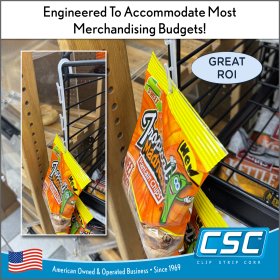 Merchandising strip molded thin plastic, ccps-12