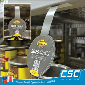 Four Color Process, One or Two Sided, Custom Printed and Custom Shape Shelf Talkers and Wobblers, CSPW-100, by Clip Strip Corp.