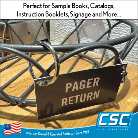 1.50" Metal Hinged Snap Ring, great for hanging signs, item# MSR-150