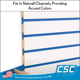 FIT ON SLATWALL CHANNELS as Slatwall Accents, PCHS-48-010