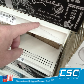 Clip Strip Corp. Clear Price Channel Strips, 48", PCHS-48-010CL