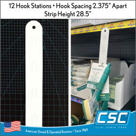 The Eco-Friendly Paperboard Econo Style Clip Strip® Display Strip - Sustainabl, PCS-12-ECO
