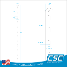 The Paperboard Econo Style Clip Strip® Display Strip - Sustainable, Eco-Friendly, PCS-12-ECO