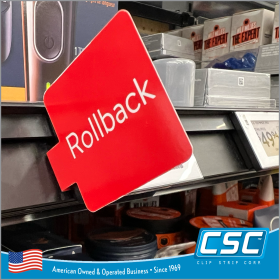 WALMART ESL Custom Printed Flag Violators  Signs for Electronic Shelf Labels - ESL-Printed Signs Series