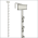 Metal Merchandising Clip Strip® With Sign Channel Scan Plate, 12 Stations, MS-28, in off white