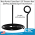 5" Tall Spiral Base Countertop Signage Holder, Black, SPC-575, by Clip Strip Corp.