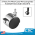 2" Locking Twin Wheel Caster – Plastic Swivel Caster with 5/8" Stem & Chrome Hood for Garment Racks and Dump Bins, Item# CLTW-12