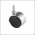 Caster, 2" Twin Wheel – Plastic Non-Locking Caster with 1" Stem for Garment Racks and Dump Bins, Item# CTW10