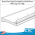 Extruded Front Shelf Fence, 48 inches long by 1.5 inches high, EFF-48