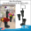 Compact and easy to move Floral Display Stand  – Includes 3 Plastic Vases & Sign Holder, FDC-165016