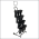 Mobile Floral Display Cart – Includes 12 Plastic Vases & Sign Holder, MFDC-246920