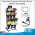 Clip Strip Corp.'s Mobile Floral Display Cart – Includes 12 Plastic Vases & Sign Holder, MFDC-246920