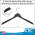 Black Wooden Hangers for Blouses, shirts & Dresses, 17" x 0.5" with two Notches – Matte Black, Item# WHBD-17-5-2