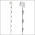 Metal Clip Strip® Merchandising Strip, 6 Hook Stations, MS-16