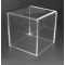 Clear, display cube, product merchandising, 6" square, DCM-6