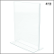 8.5" x 11" T-Style Bottom Loading Clear Acrylic Sign Holder, 410