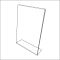 Slant back easel sign holders, countertop, acrylic, 5" x 7", Item # 17007