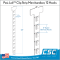 Posi-Lok™ Clip Strip Merchandiser, 12 Hooks, 24.5" L, PL-24, by Clip Strip Corp.