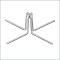 Wire Feet for Litho Retail Display Poles, WF-3