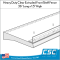 Extruded Front Shelf Fence, 36 inches long by 1.5 inches high, EFF-37