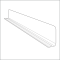 1" x 9.5625" Econo-Line Shelf Divider with Adhesive Mount, SD-1510, by Clip Strip Corp.