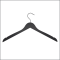 Wooden Hangers for Blouses & Dresses, 17" x 1/2" w/ 2 Notches – Matte Black, Item# WHBD-17-5-2